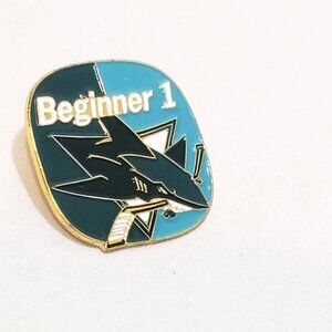 NHL San Jose Shark Beginner 1 Lapel Pin 1" Hockey